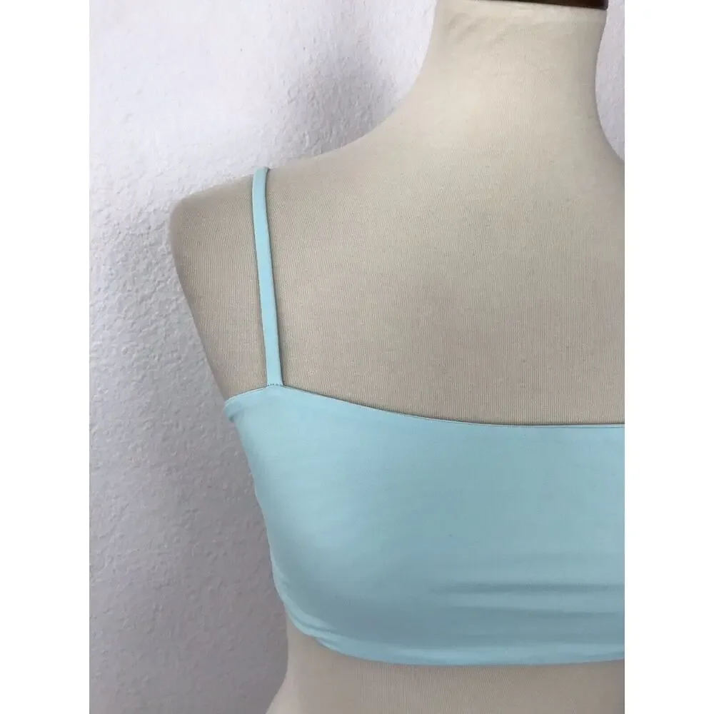Frankie Swim Women Sz 8 Swimwear One Shoulder Strap Bikini Top NWT